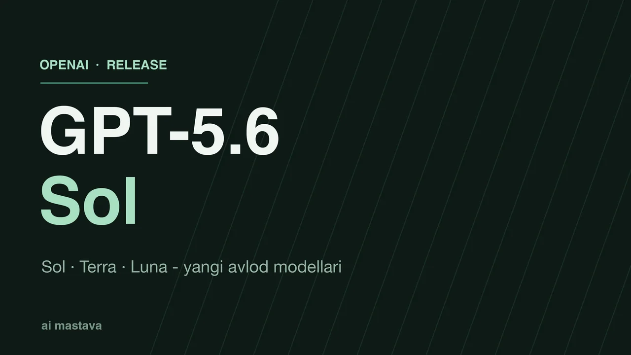 OpenAI GPT-5.6 modellarini hammaga ochdi: Sol, Terra va Luna